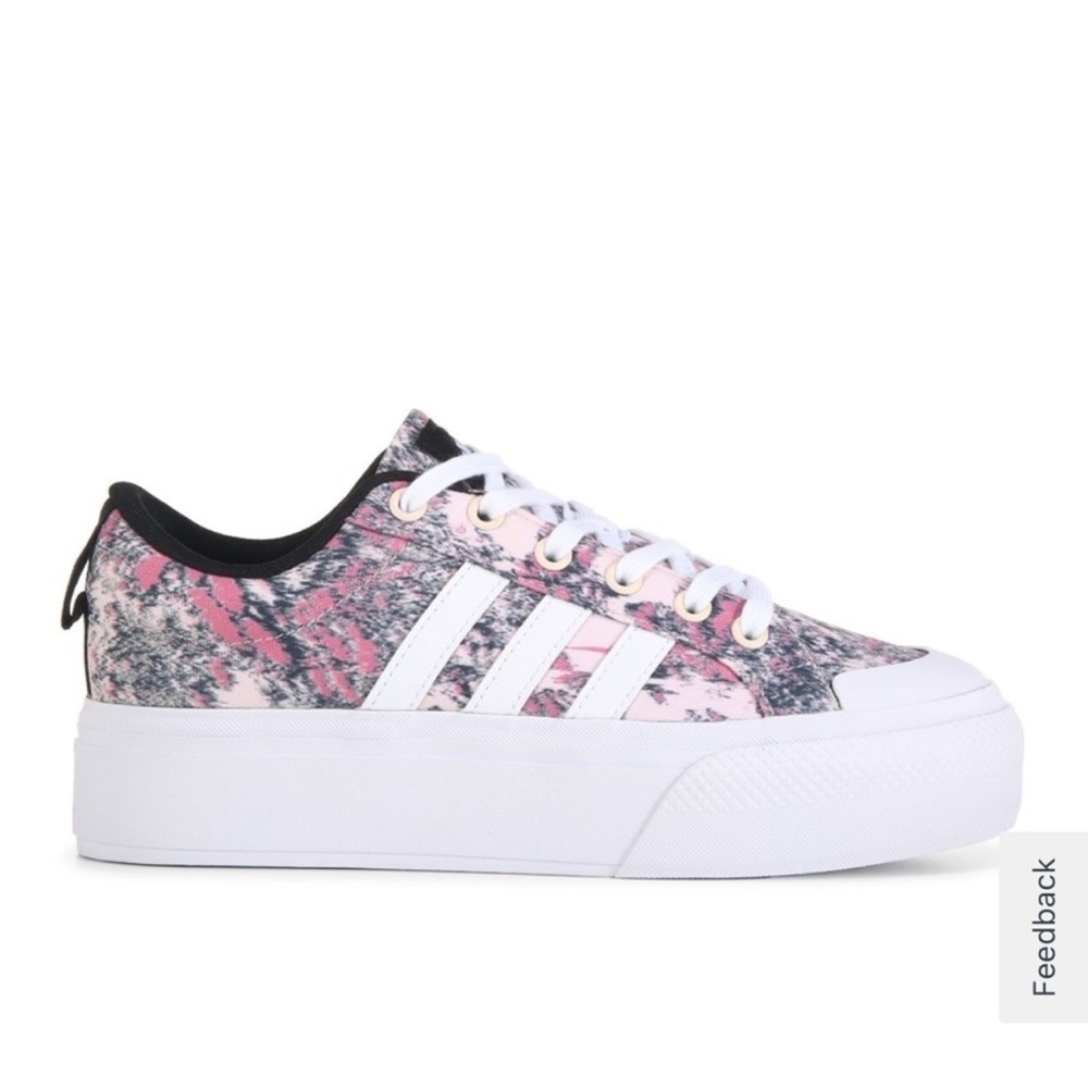 Adidas Bravada 2.0 platform shoes size 6 floral print!